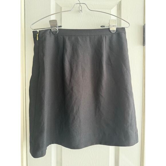 Draper James Women’s Black Mini Skirt A Line Bow Detail Side Zip size 4 - Picture 3 of 6